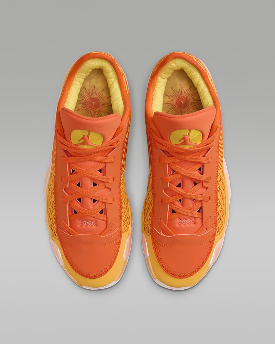 Orange jordan sneakers clearance